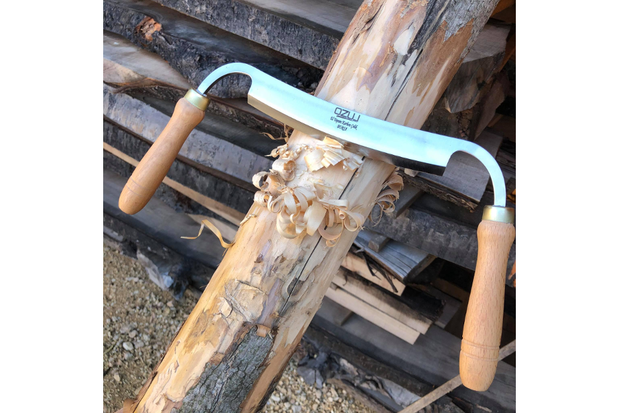 Drawknife ile Tomruk Yontma ve Ahşap İşleri