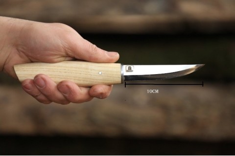 Ahşap Kuksa Kaşık Oyma Bıçağı - İnci Sivri 10cm