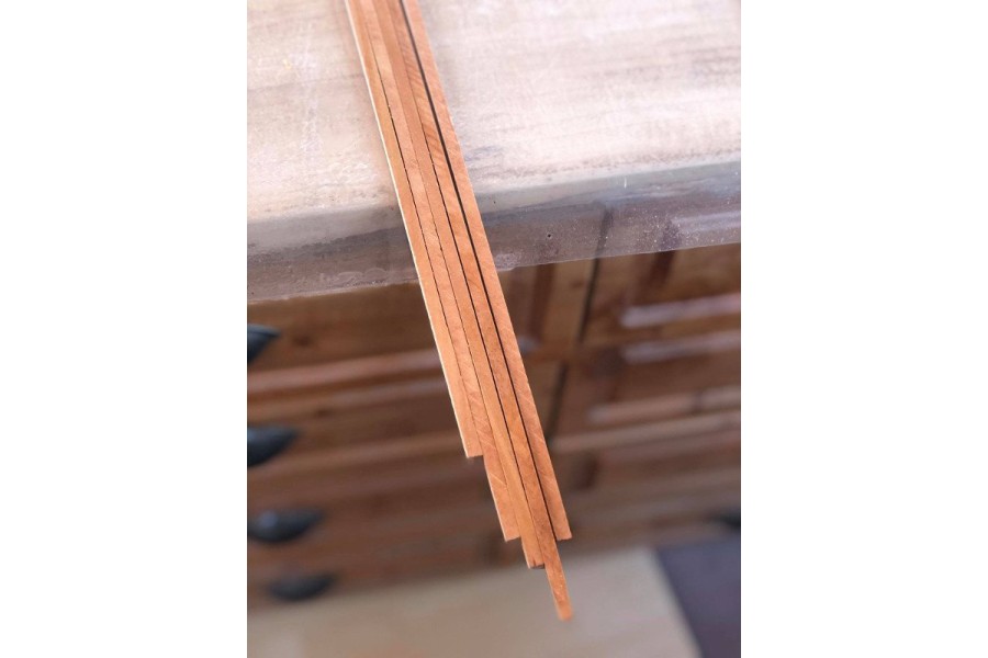 6mmx6mmx100cm Armut Çıta 5'li Paket - Kaliteli Marangoz Malzemesi