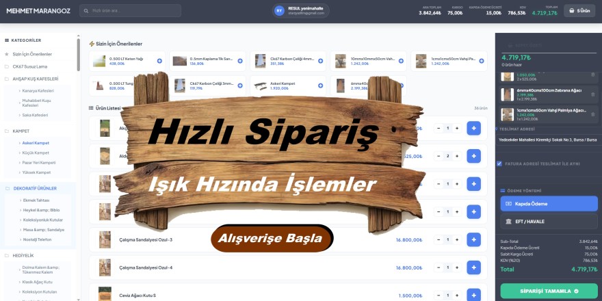 Hızlı Sipariş